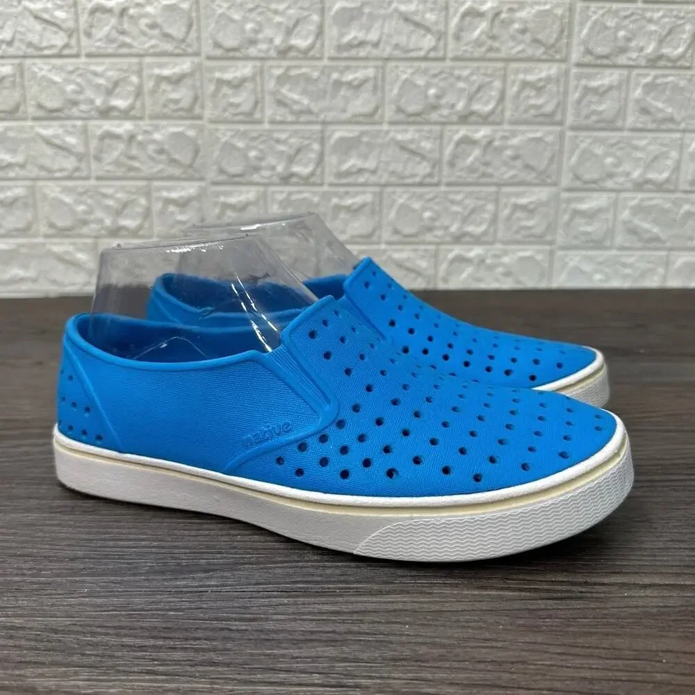 Native Jefferson Miles Shoe US Men 5 WMNS 7 Rubber Slip-On Flats Lightweight